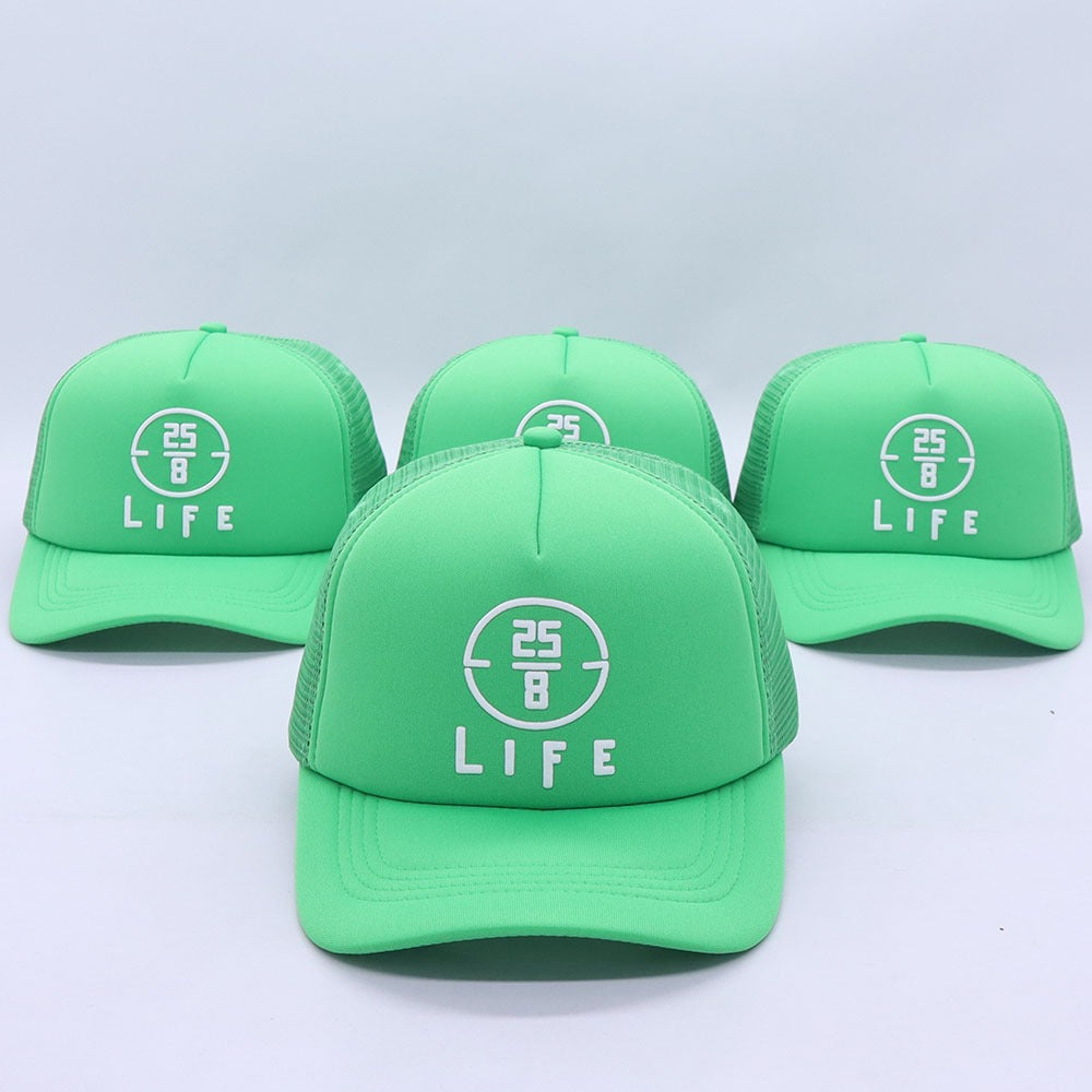 Green Trucker Hat - 25/8 Life