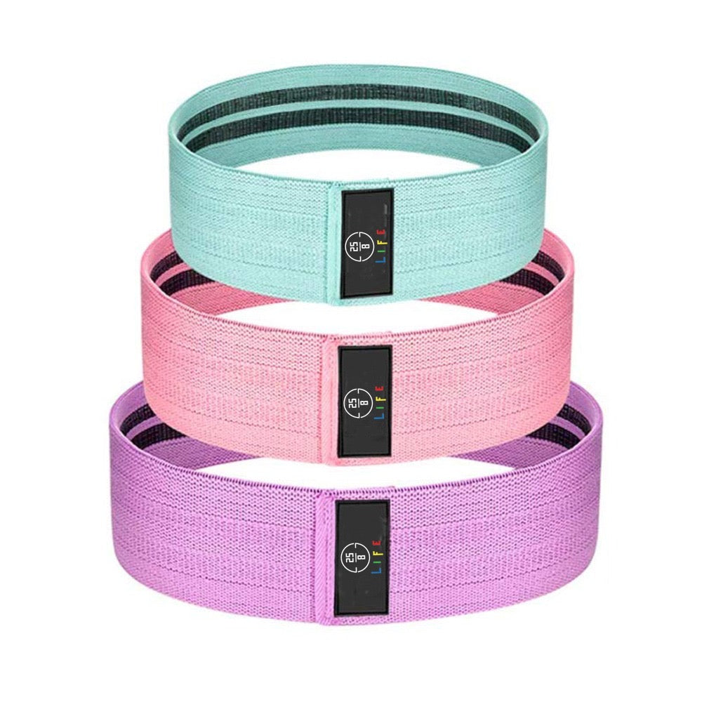 25/8 Life Non Slip Resistance Bands for Legs and Butt with Carrying Bag - 25/8 Life - TwentyFiveEight Life
