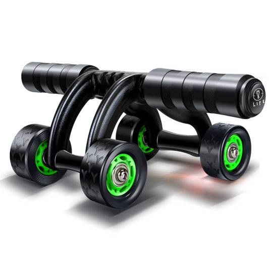 25/8 Life 4 Wheel Abdominal Trainer Ab Wheel - (GREEN)