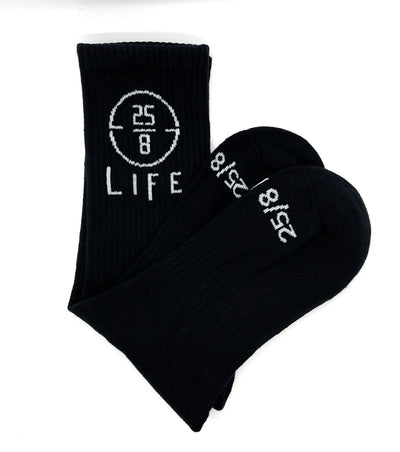 4 Pack 25/8 LIFE Crew Socks
