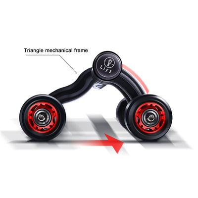 25/8 Life 4 Wheel Abdominal Trainer Ab Wheel - RED - 25/8 Life - TwentyFiveEight Life