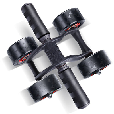 25/8 Life 4 Wheel Abdominal Trainer Ab Wheel - RED - 25/8 Life - TwentyFiveEight Life