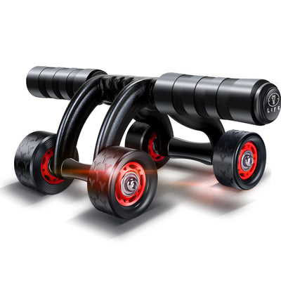 4 Wheels Ab Roller For Core Workout Abdominal Trainers with