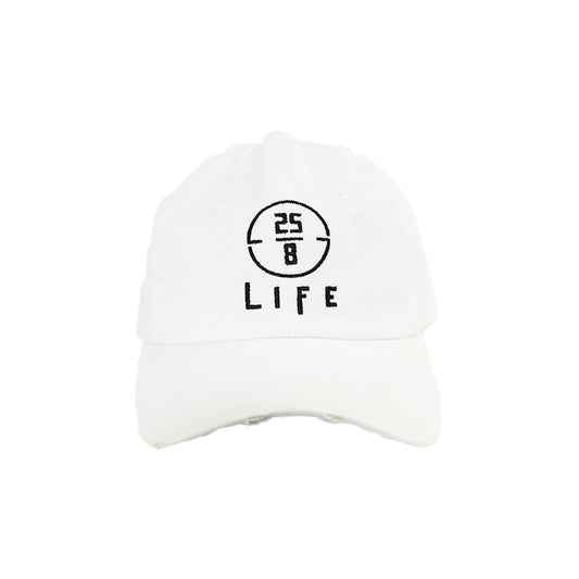 25/8 Life Dad Hat (White)
