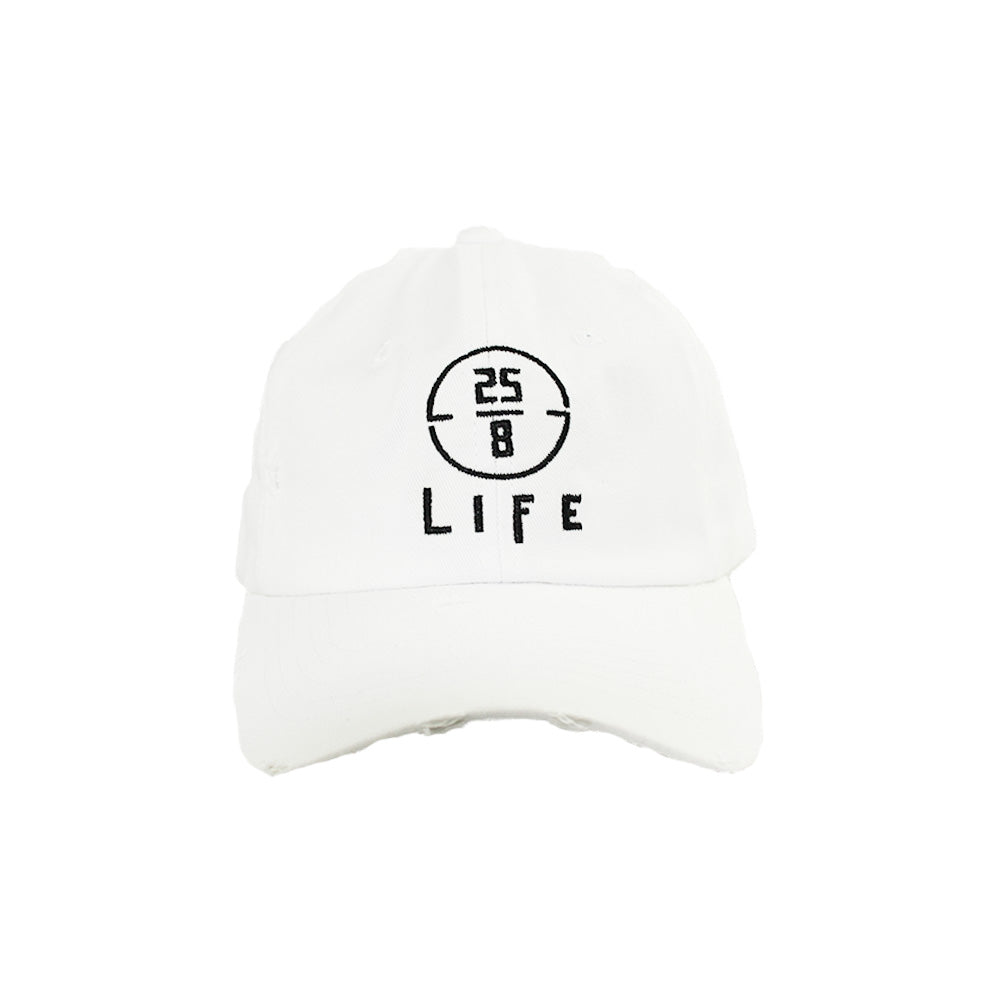 25/8 Life Dad Hat (White)
